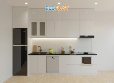Tủ bếp trên nhựa cao cấp Ecoplast TB03