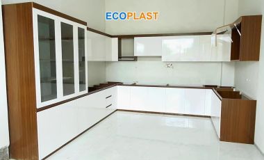 Tủ Bếp Nhựa Ecoplast Luxury 70cm Vân Gỗ - Trắng TB09